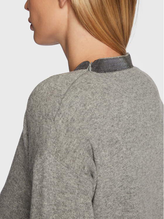 Fabiana Filippi Fabiana Filippi Pulover MAD222W011 Siva Regular Fit