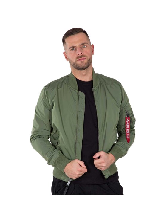 Alpha Industries Alpha Industries Kurtka bomber AI.191103-01-4XL Zielony Slim Fit