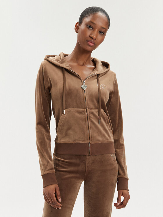 Juicy Couture Juicy Couture Pulóver Rodeo Robertson JCBAS223822 Barna Slim Fit