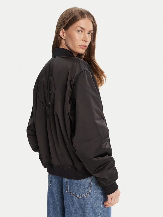 HUGO HUGO Bomberjacke Felinah 50541214 Schwarz Regular Fit