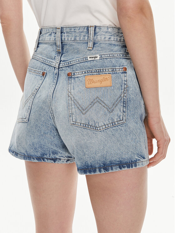 Wrangler Wrangler Джинсові шорти Cowboy 112351074 Голубий Relaxed Fit