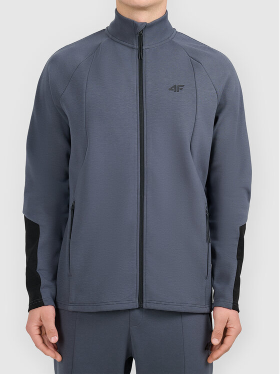 4F 4F Bluza 4FWAW26TSWSM2739-22S Szary ciemny Active Fit