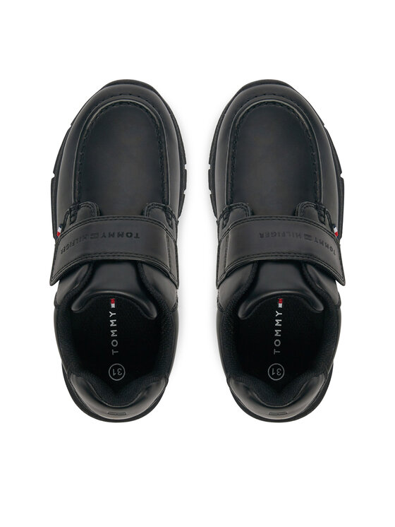 Tommy Hilfiger Tommy Hilfiger Īsi apavi Low Cut Velcro Shoe T3B4-33176-1355 M Melns