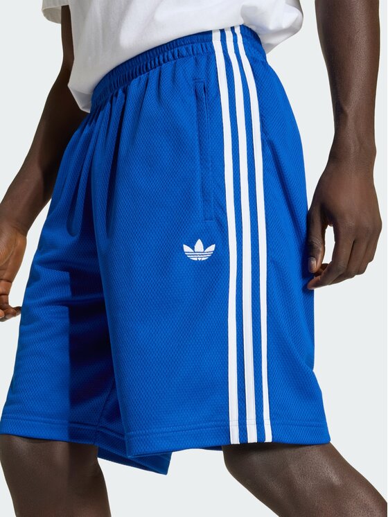 adidas adidas Szorty materiałowe 161551 Błękitny Loose Fit