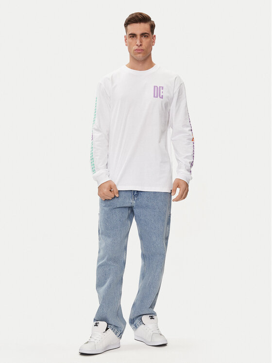 DC Shoes DC Shoes Longsleeve krekls Sportster Hls ADYZT05371 Balts Regular Fit