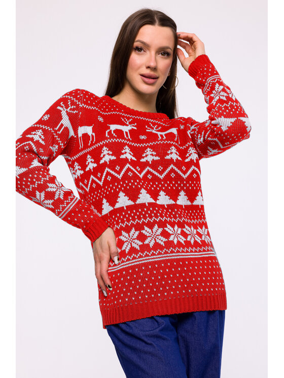 Made of Emotion Made of Emotion Maglione MXS09 Rosso Comfort Fit