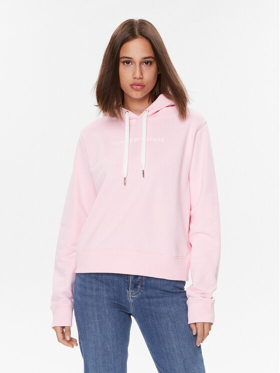 Tommy Hilfiger Tommy Hilfiger Džemperis Frosted WW0WW38856 Rožinė Regular Fit