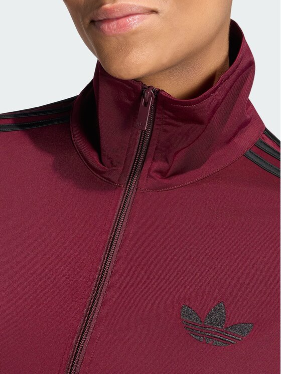 adidas adidas Bluza FIREBIRD Bordowy Loose Fit