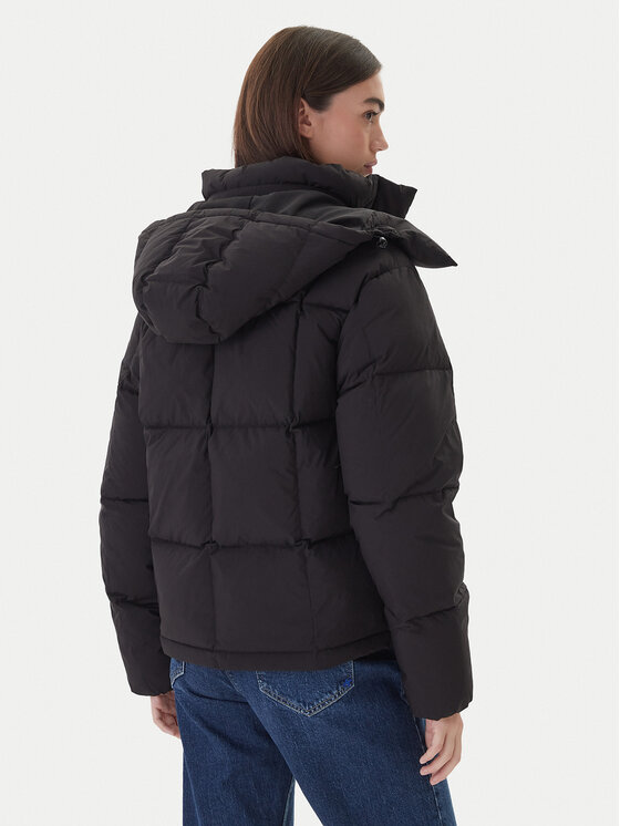 Tommy Jeans Tommy Jeans Пухено яке DW0DW21623 Черен Regular Fit