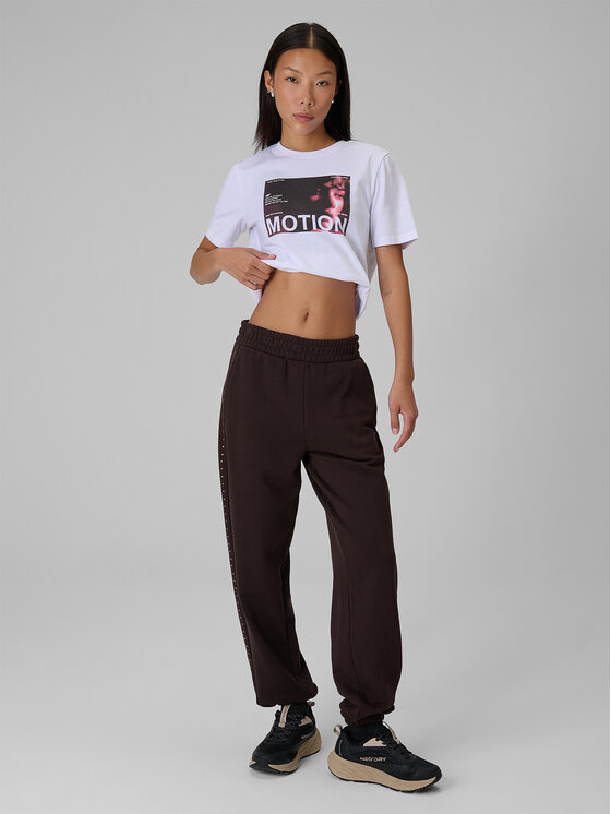4F 4F T-Shirt SHADOWS ON MARS Biały Relaxed Fit