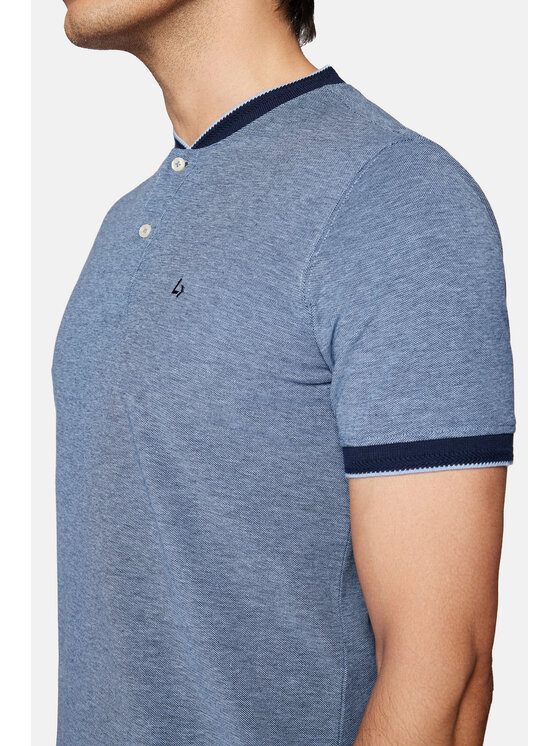 Lancerto Lancerto Polo Duke PO073124000001 Granatowy Regular Fit