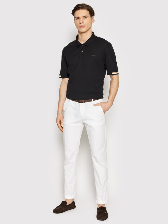 BOSS Boss Polo majica Parlay 147 50467113 Črna Regular Fit