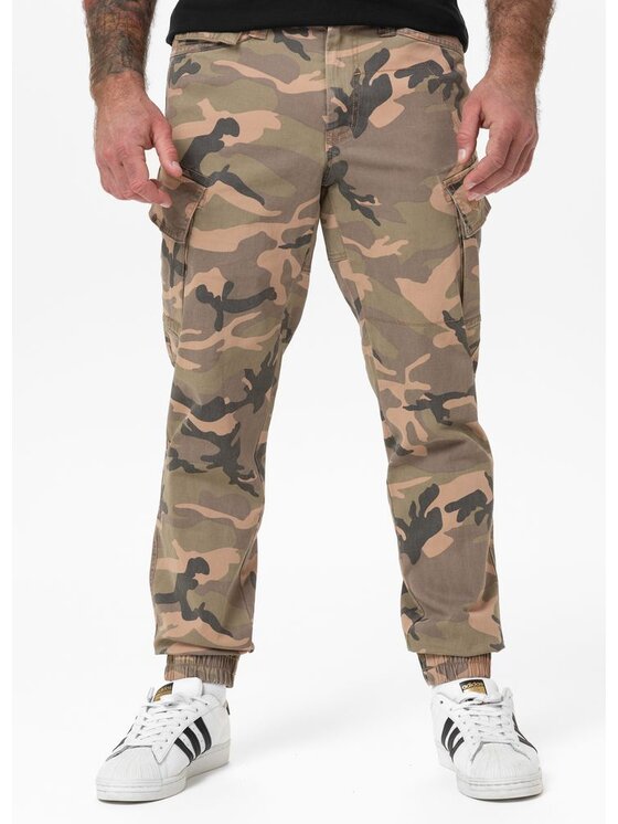 PITBULL PITBULL Spodnie dresowe Spodnie Jogger bojówki męskie SCOTT XS Kolorowy Regular Fit