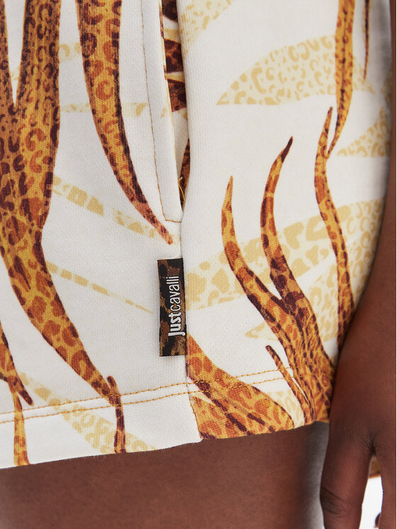 Just Cavalli Just Cavalli Športové kraťasy 80PADE02 CF100 Biela Regular Fit