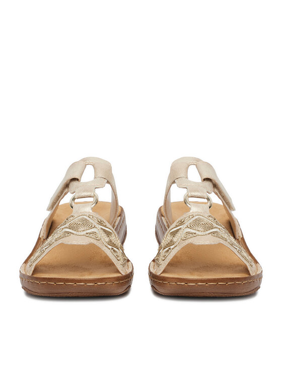 Rieker Rieker Pantoletten CEO-V2864-60 Goldfarben