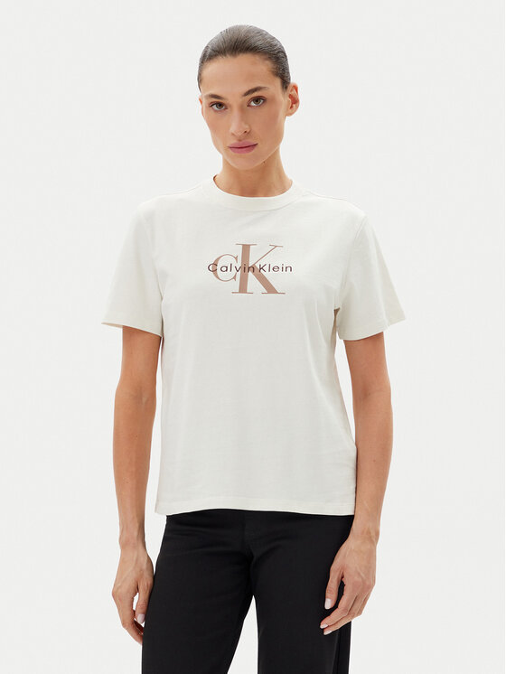 Calvin Klein Jeans Calvin Klein Jeans T-Shirt LV047B865G Bílá Relaxed Fit
