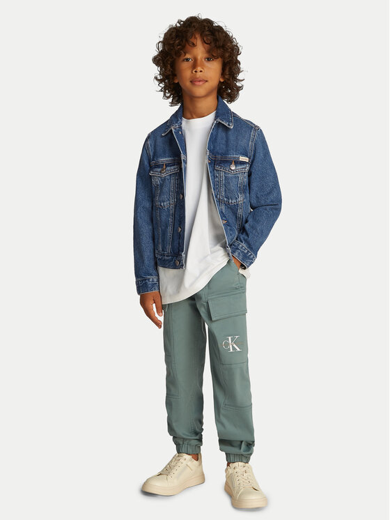 Calvin Klein Jeans Calvin Klein Jeans Džinsa jaka IB0IB02505 Tumši zils Regular Fit