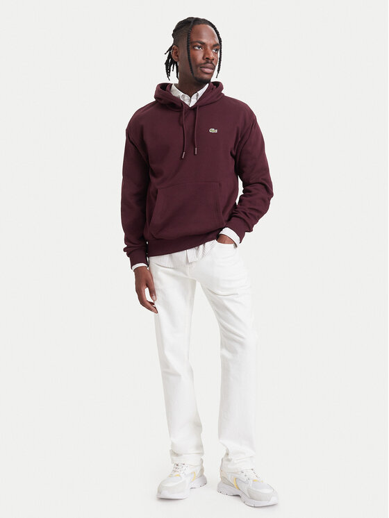 Lacoste Lacoste Hanorac SH8863 Maro închis Relaxed Fit