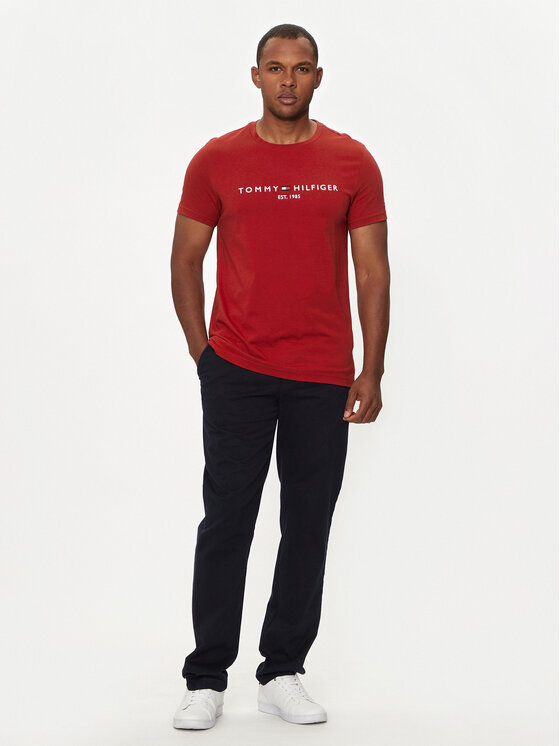 Tommy Hilfiger Tommy Hilfiger Marškinėliai Logo MW0MW11797 Raudona Regular Fit