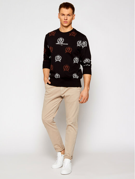 Trussardi Trussardi Bluză Fleece 52F00160 Negru Regular Fit
