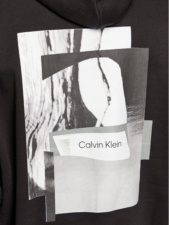 Calvin Klein Calvin Klein Bluza Modern Comfort Back Print K10K111231 Czarny Regular Fit