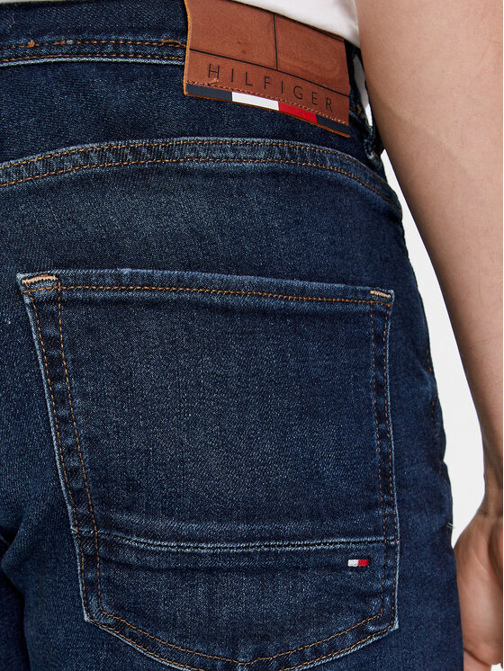 Tommy Hilfiger Tommy Hilfiger Jeansy Denton MW0MW33973 Granatowy Straight Fit