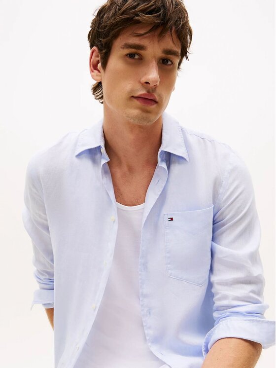 Tommy Hilfiger Tommy Hilfiger Camicia 89850 Verde Regular Fit