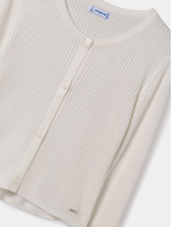 Mayoral Mayoral Strickjacke 6338 Écru Regular Fit