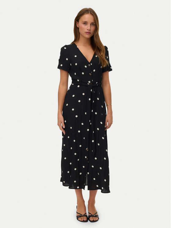 Vero Moda Rochie tip cămașă Joan 10343501 Negru Regular Fit