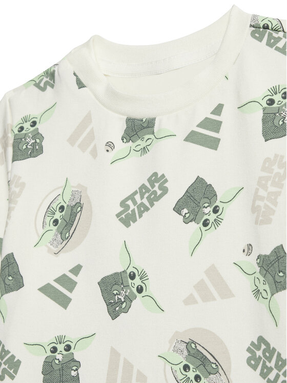 adidas adidas Set majica i hlače Star Wars The Mandalorian™ JF3628 Zelena Regular Fit