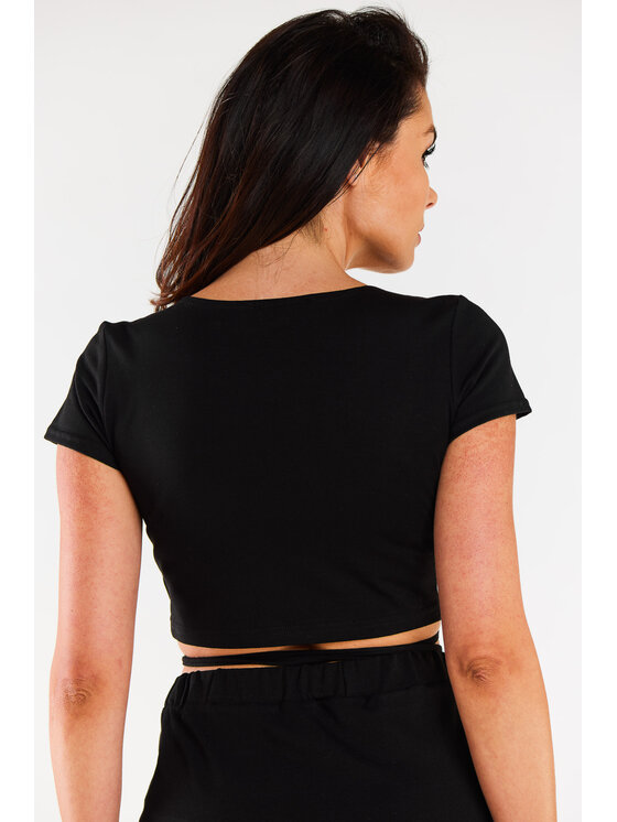 Infinite You Infinite You Bluzka M306 Czarny Basic Fit