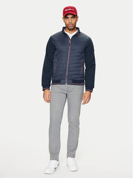 INDICODE INDICODE Átmeneti kabát Vitello 15-897 Sötétkék Regular Fit