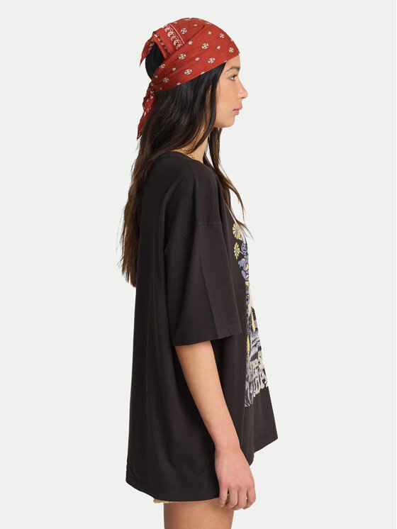 Billabong Billabong Футболка Surf Trip EBJZT00593 Чорний Loose Fit