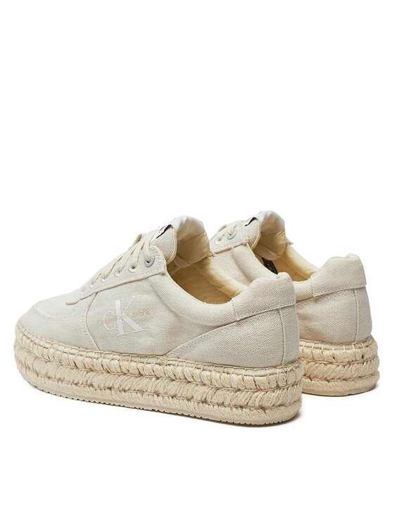 Calvin Klein Jeans Calvin Klein Jeans Еспадрили Espadrille Sneaker Cs Btw YW0YW01437 Екрю