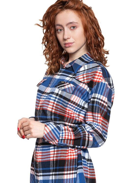 Wrangler Wrangler Vestito da giorno OVERSHIRT DRESS IN Bianco Regular Fit