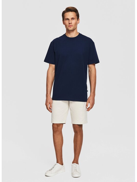 Pako Lorente Pako Lorente T-Shirt P26SF-TT-003 Granatowy Oversize