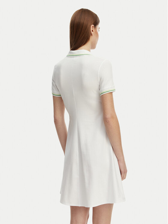 Lacoste Lacoste Rochie de zi EF5288 Alb Regular Fit