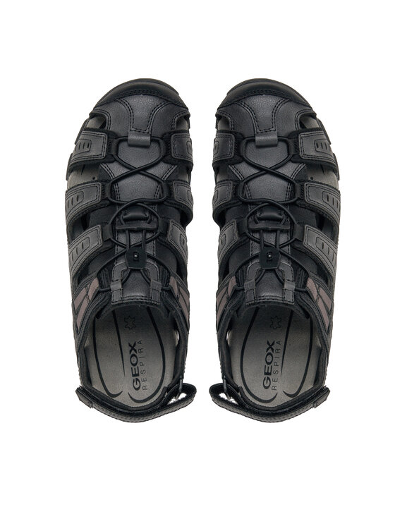 Geox Geox Sandały Uomo Sandal Strada U4524C 000ME C9999 Czarny