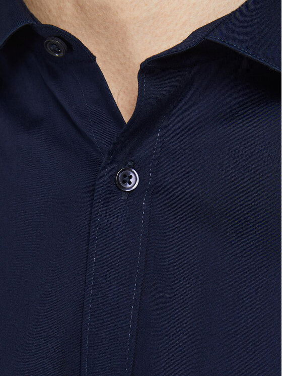 Jack & Jones Jack & Jones Koszula 12201905 Granatowy Slim Fit