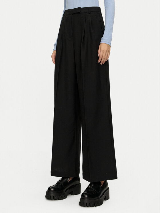 Brave Soul Brave Soul Kalhoty z materiálu LTRW-272NAOMIBLK Černá Regular Fit
