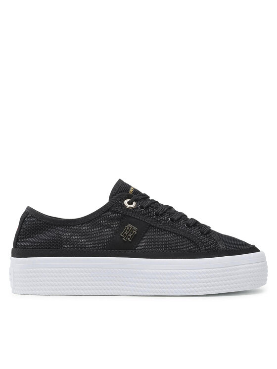 Tommy Hilfiger Tommy Hilfiger Superge Mesh Vulc Sneaker FW0FW05793 Črna