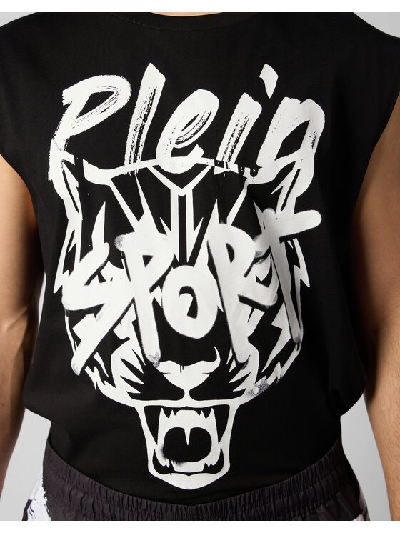Plein Sport Plein Sport Tank top 28353 Czarny Regular Fit
