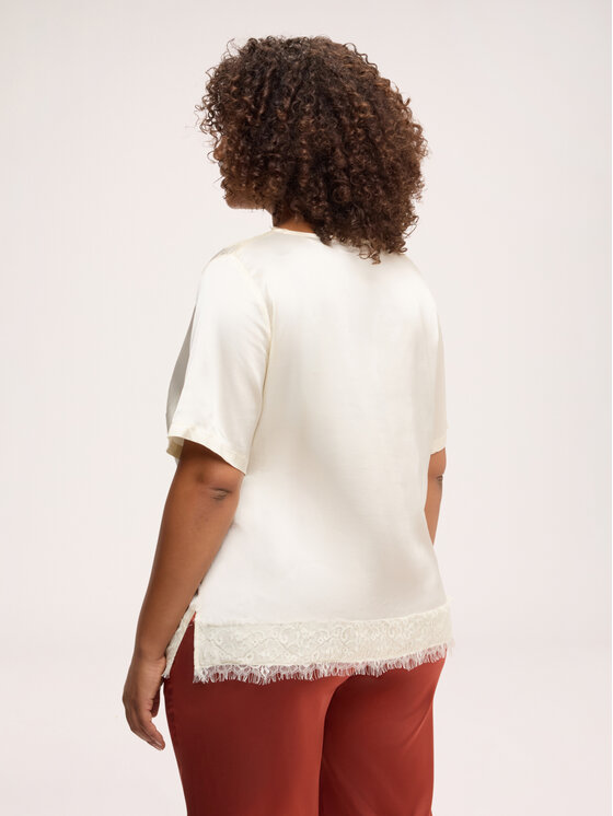Fiorella Rubino Fiorella Rubino Blusa 2044L100712N011 Bianco A-Line Fit