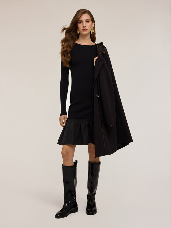 Motivi Motivi Vestito 7624W001474N033 Nero Regular Fit