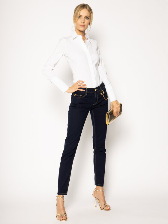 Patrizia Pepe Patrizia Pepe Боди CC0355/A01-W103 Бял Slim Fit