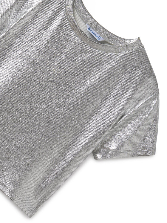 Mayoral Mayoral T-shirt 6027 Srebrna Regular Fit