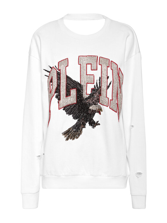PHILIPP PLEIN PHILIPP PLEIN Bluza 26321 Biały Regular Fit