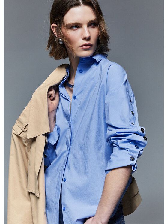 Liu Jo Liu Jo Camicia WA6112T039A53932 Celeste Regular Fit