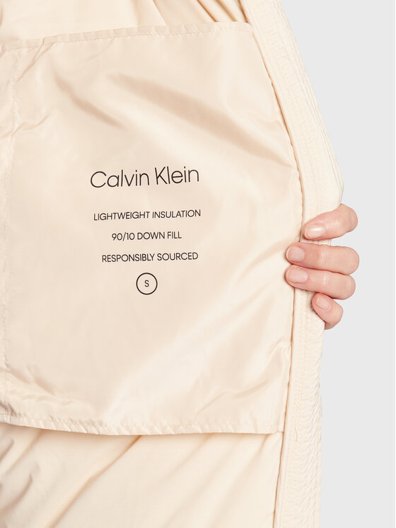Calvin Klein Calvin Klein Pehelykabát Seamless Lofty K20K204691 Ekru Regular Fit
