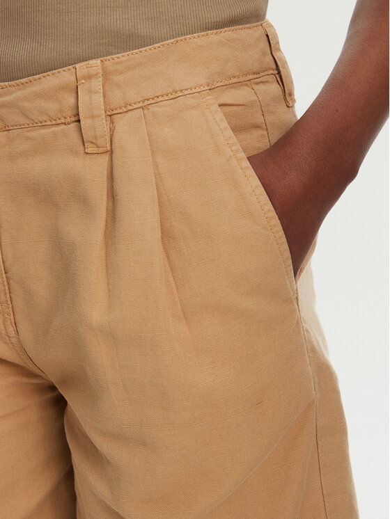 Robe di Kappa Robe di Kappa Pantaloncini di tessuto Yvonne Light Linnen 62124LW Beige Regular Fit